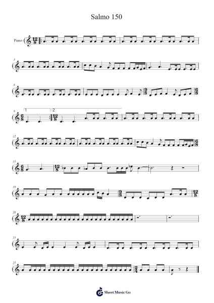 Salmo 150 Sheet Music by undefined-Arr.Swinale Reedria