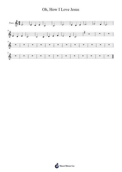 Oh, How I Love Jesus Sheet Music by undefined-Arr.Spenbriel Corann