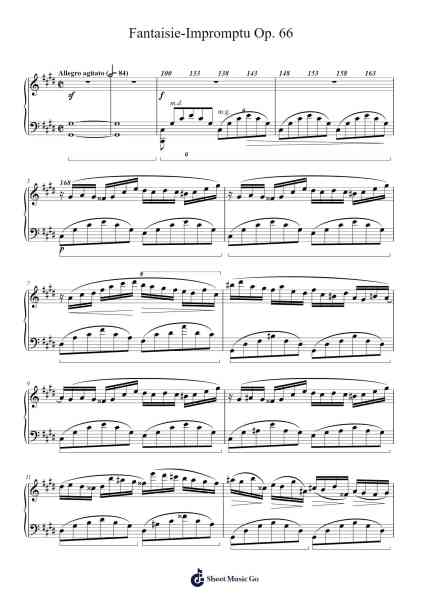 Fantaisie-Impromptu in C-sharp Minor, Op. 66 Sheet Music by Frédéric François Chopin-Arr.Nelmar