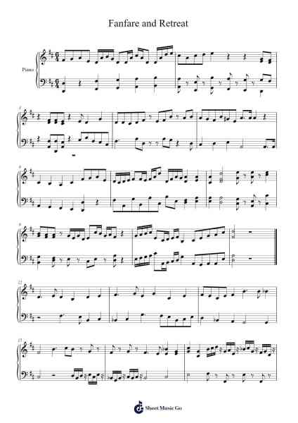 Fanfare and Retreat Sheet Music by undefined-Arr.Yedle Adelo
