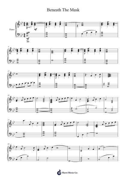 Beneath The Mask (PERSONA 5 OST) Sheet Music by Atlus Sound Team-Arr.Detio Gemlo