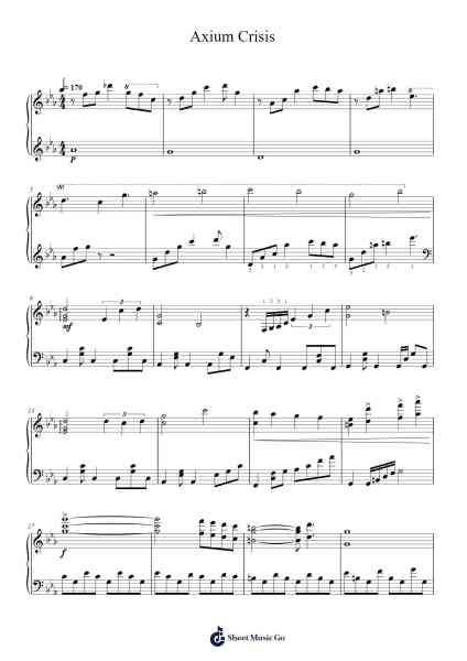 Axium Crisis Sheet Music by Shawn Mendes-Arr.Yuledawn