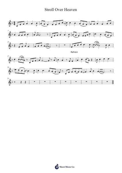 Stroll Over Heaven Sheet Music by Unknown author-Arr.Adnest Fitzvin