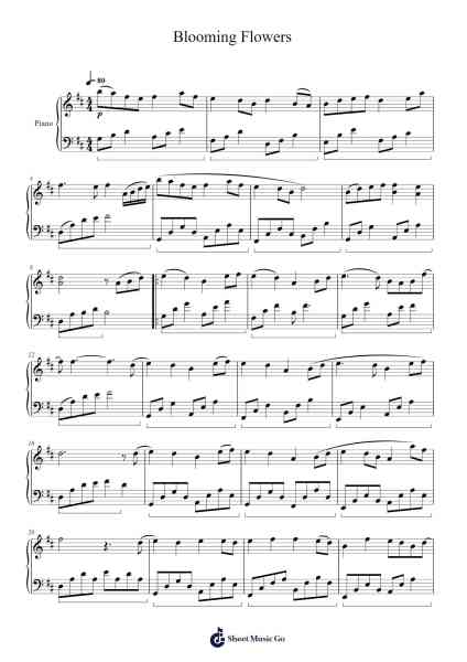 Blooming Flowers Sheet Music by Misc tunes-Arr.Ruthfitch Housed