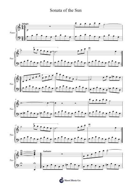 Sonata of the Sun Sheet Music by Davi Gabriel-Arr.Poundpe