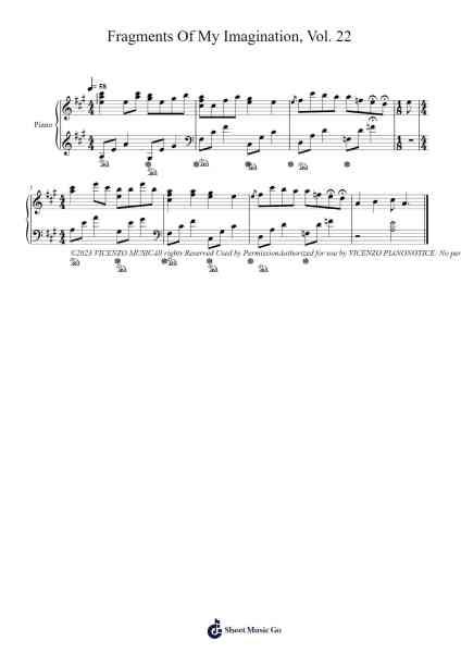 Fragments Of My Imagination, Vol. 22 Sheet Music by Vicenzo Piano-Arr.Rusden