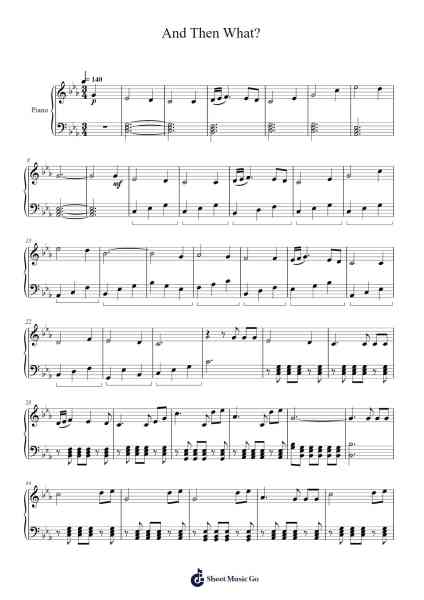 And Then What? Sheet Music by Joshua Galati-Arr.Corsay Parhys