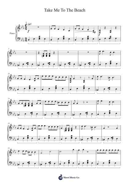 Take Me To The Beach Sheet Music by Imagine Dragons-Arr.Maclup