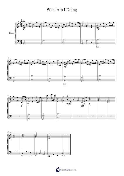 What Am I Doing Sheet Music by undefined-Arr.Charfra Tesscer