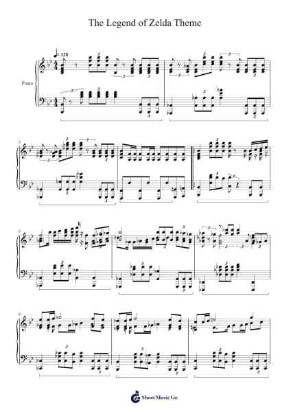 The Legend of Zelda Theme "Overworld" Sheet Music by Koji Kondo-Arr.Readenee Foxmiles