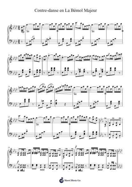 Contre-danse en La Bémol Majeur Sheet Music by Maria Agata Szymanowska-Arr.Rosworth