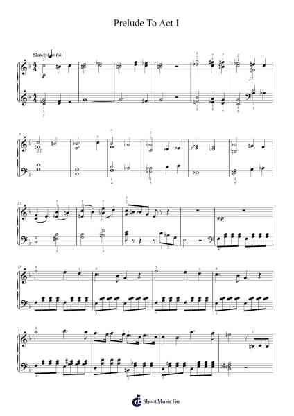 Prelude to Act I Sheet Music by Giuseppe Verdi-Arr.Regbob Diachols