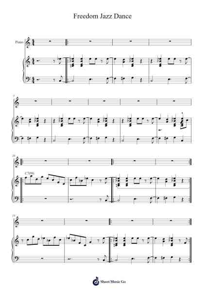 Freedom Jazz Dance Sheet Music by Eddie Harris-Arr.Phisan Lionelphy