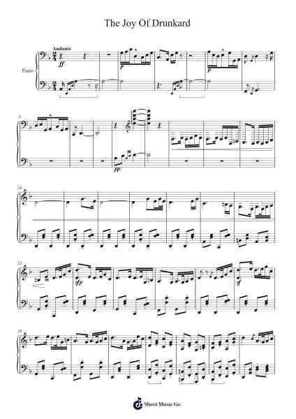 The Joy Of Drunkard Sheet Music by Dragon-Arr.Cooholt Hogreen