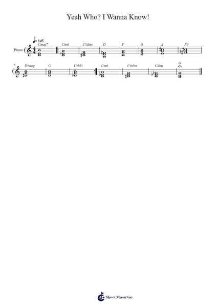 Yeah Who? I Wanna Know! Sheet Music by Michael Huang-Arr.Stanthy