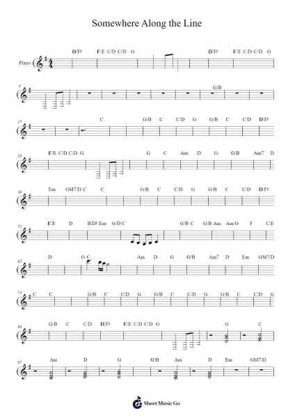 Somewhere Along the Line Sheet Music by Billy Joel-Arr.Quinncol