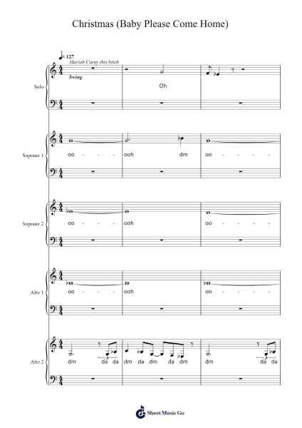 Christmas (Baby Please Come Home) Sheet Music by Darlene Love-Arr.Snowno