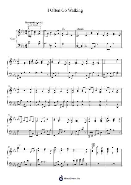 I Often Go Walking Notas de música por Brittany DeFreese-Arr.Tutlyn Bradpeare