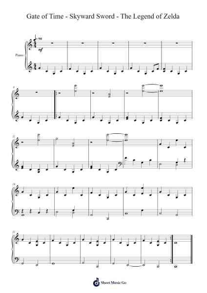 Gate of Time - Skyward Sword - The Legend of Zelda Sheet Music by Hajime Wakai/Shiho Fujii/Mahito Yokota/Takeshi Hama-Arr.Fordlome
