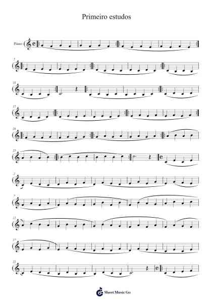 Primeiro estudos Sheet Music by Harlow-Arr.Cocroft Blairkins