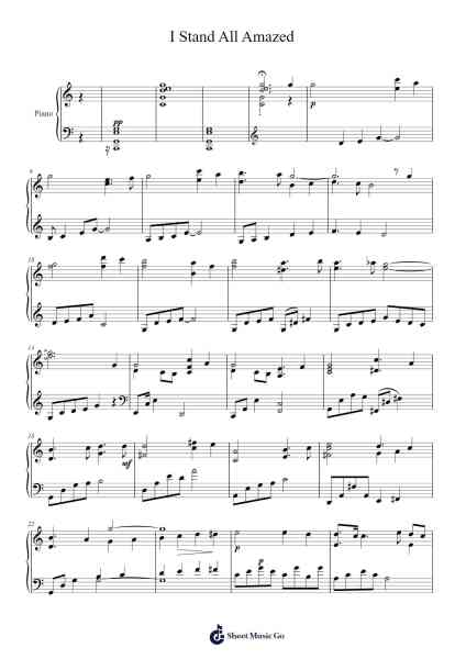 I Stand All Amazed Sheet Music by Brent Jorgensen-Arr.Jannuel Graceche