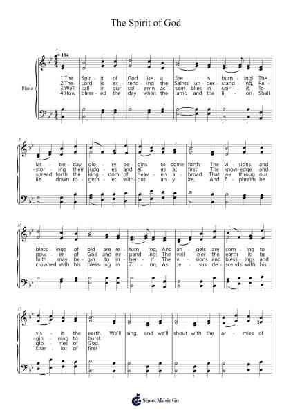 The Spirit of God Sheet Music by Anonymous-Arr.Woolfleen Juskirk
