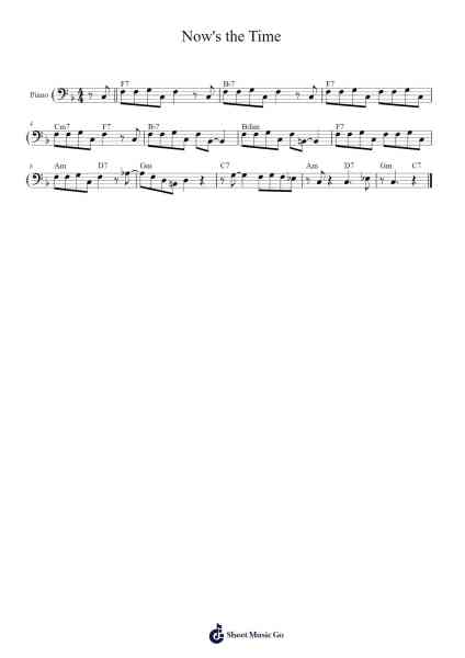 Now's the Time Sheet Music by Charlie Parker-Arr.Tenings