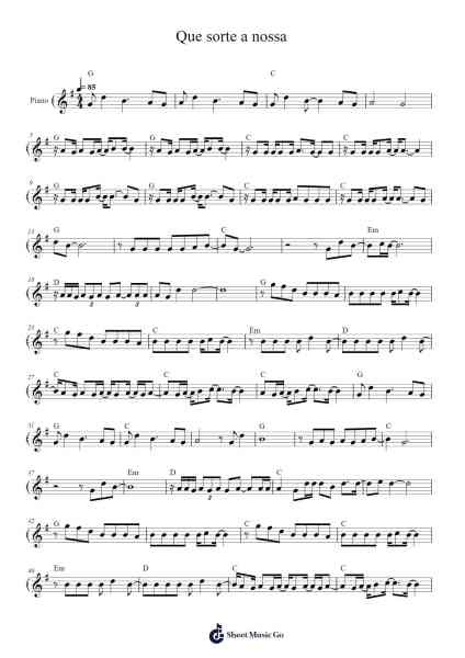 Que sorte a nossa Sheet Music by Matheus & Kauan-Arr.Sanjay Lanh