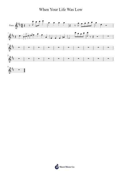 When Your Life Was Low Sheet Music by Bette Midler/Joe Sample-Arr.Bartther Benxon