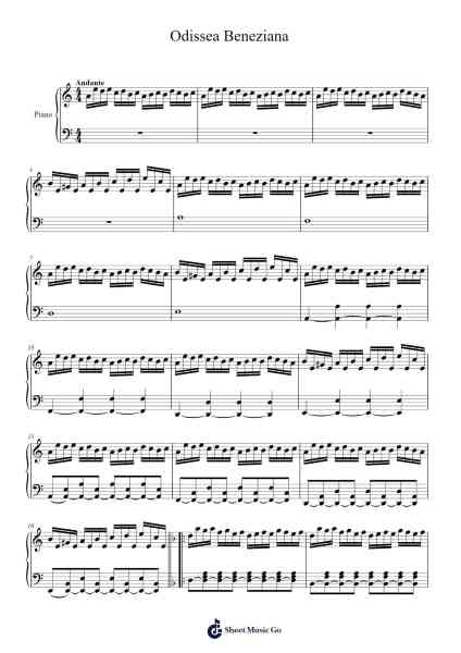 Odissea Beneziana Sheet Music by Rondo Veneziano-Arr.Nodric