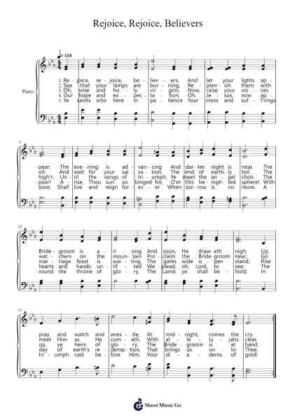 Rejoice, Rejoice, Believers Sheet Music by Johann Michael Haydn-Arr.Earlram