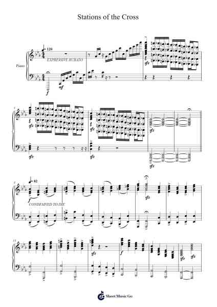 Stations of the Cross Sheet Music by Prulo Bellthy-Arr.Ferliet Gwenvic