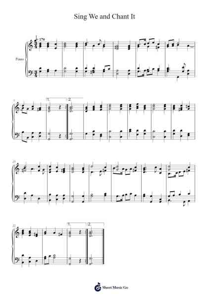 Sing We and Chant It Sheet Music by Thomas Morley-Arr.Rooven