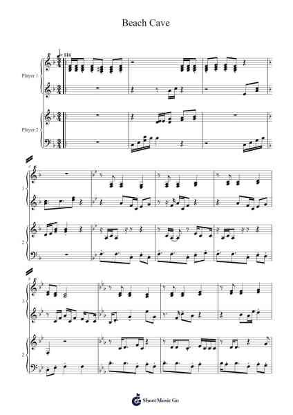 Beach Cave Sheet Music by Arata Iiyoshi-Arr.Brownend Bonckey