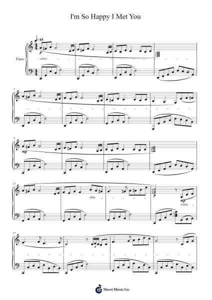 I'm So Happy I Met You Sheet Music by Masao Aichi-Arr.Humlouie