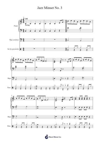 Jazz Minuet No. 3 Sheet Music by Oscar Peterson-Arr.Cooholt Hogreen