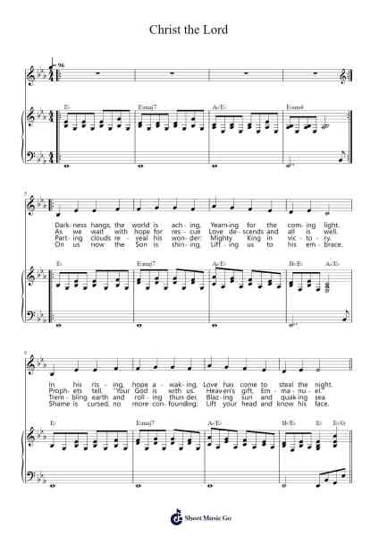 Christ the Lord Sheet Music by Sarah Hart-Arr.Eveken Dougloyd