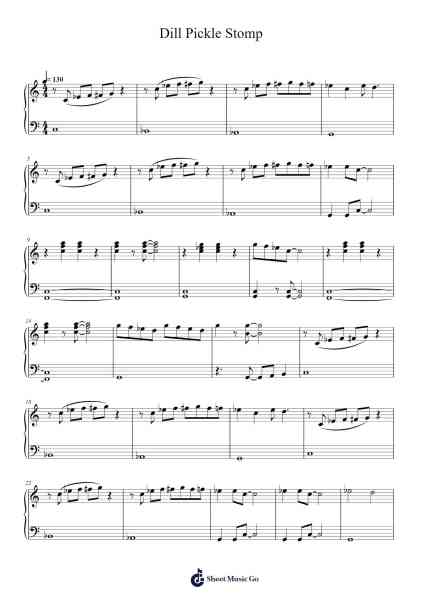 Dill Pickle Stomp Sheet Music by Nancy Faber-Arr.Pubey