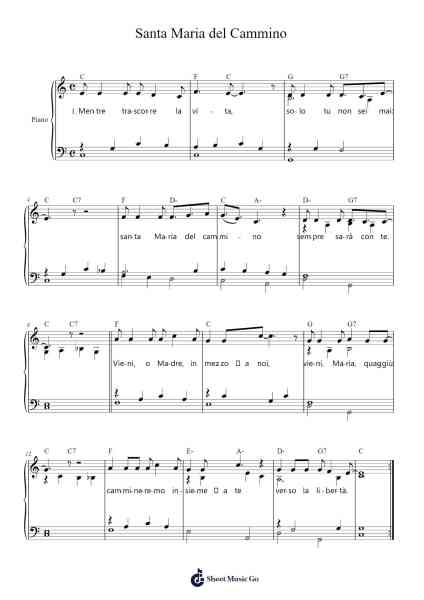 Santa Maria del Cammino Sheet Music by Juan Antonio Espinosa-Arr.Duttdes Dawnpril