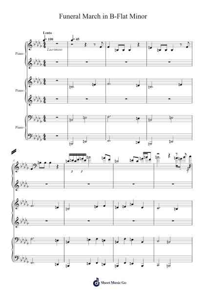 Funeral March in B-Flat Minor Sheet Music by Ben Currin-Arr.Rusden