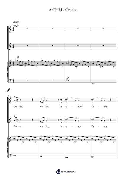 A Child's Credo Sheet Music by Greg Gilpin-Arr.Maujean Clairerist