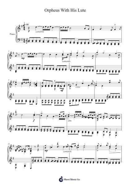 Orpheus With His Lute Sheet Music by Ralph Vaughan Williams-Arr.Raemen