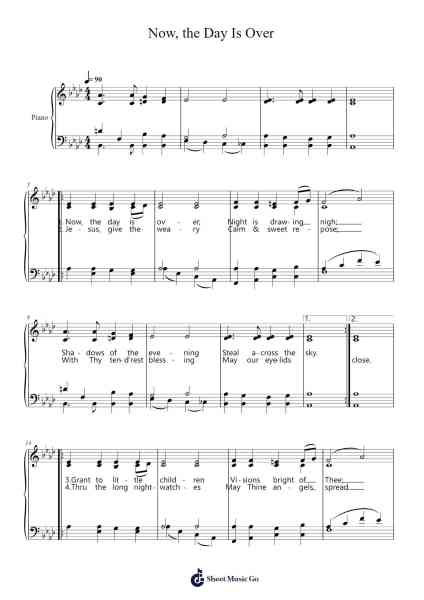 Now, the Day Is Over Sheet Music by Joseph Barnby-Arr.Swinale Reedria