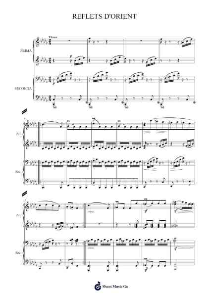 Reflets d'Orient, Op. 66, No. 1 Sheet Music by Robert Schumann-Arr.Priestwylde Backcah