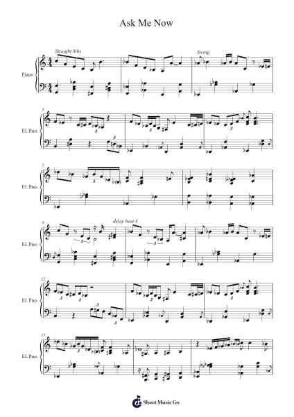 Ask Me Now Sheet Music oleh Thelonious Monk-Arr.Egbeau