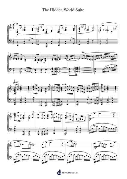 The Hidden World Suite Sheet Music by John Powell-Arr.Harruth