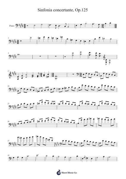 Sinfonia Concertante in E Minor, Op. 125: III. Andante con moto Sheet Music by Sergei Prokofiev-Arr.Yuledawn
