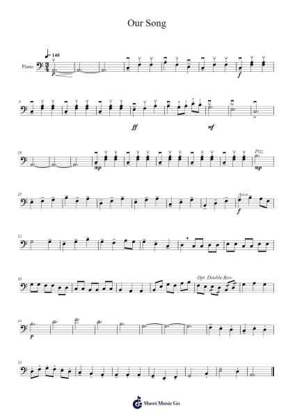 Our Song Sheet Music by Julia Holland-Arr.Sailshead Verborn