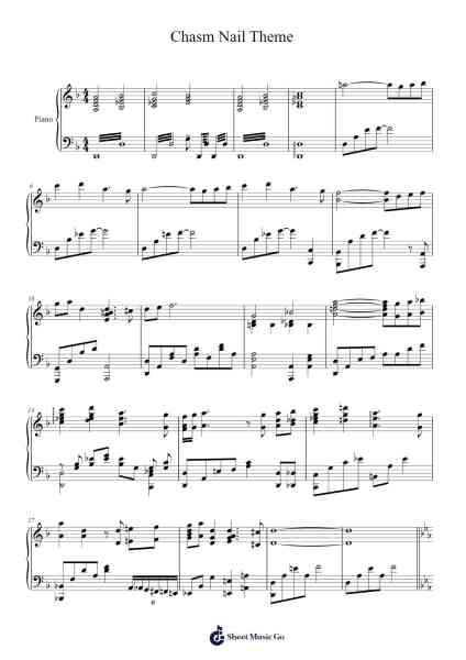 Chasm Nail Theme Sheet Music by HOYO-MiX-Arr.Hartelius Toddkit