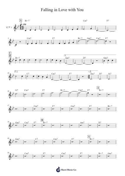 Falling in Love with You 樂譜由 Raito Nagayama - 編曲 Yuledawn